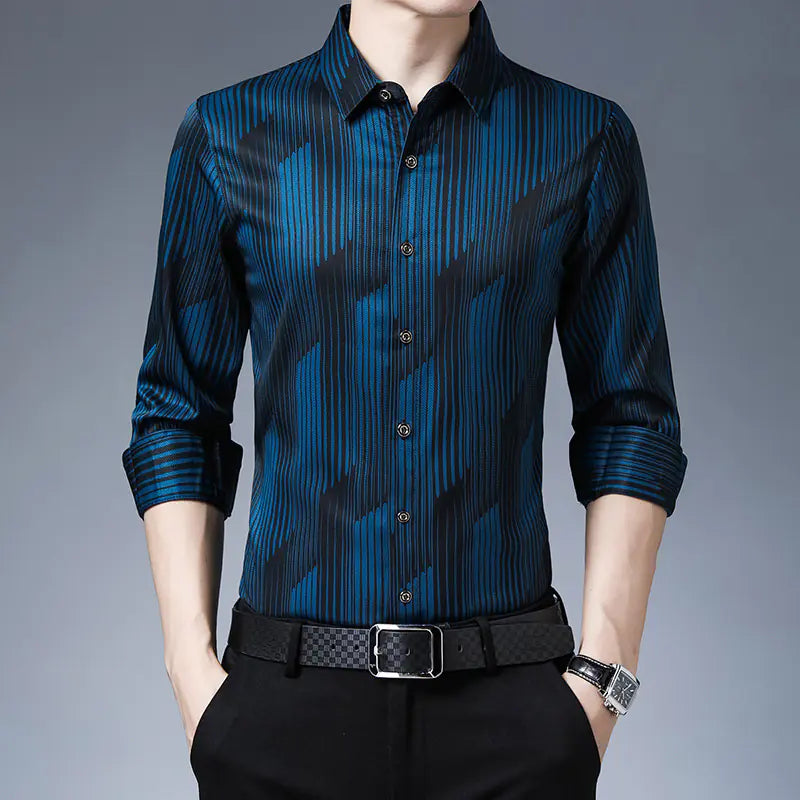 Men's Long Sleeve Thin Shirts for Middle Aged & Elderly - Lootquake