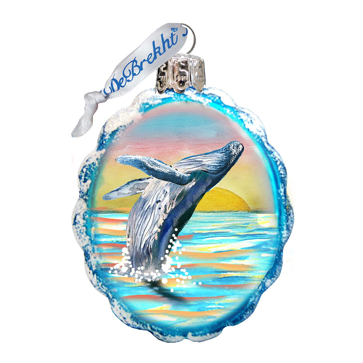 Humpback Mercury Glass Ornament by G. DeBrekht - Wildlife Holiday Décor - 771049-777389