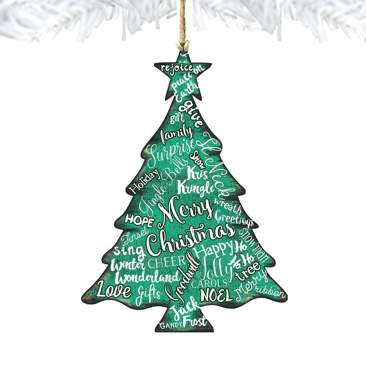 Merry Christmas Tree Ornament by Nature Wonders - Christmas Decor - 81988122