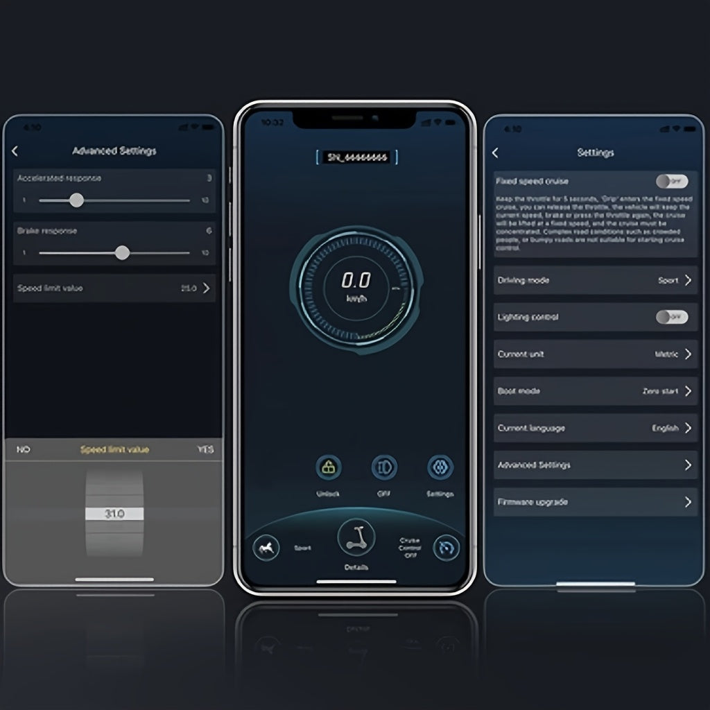 LADPED LP80 350W Foldable Electric Scooter for Adults & Teens, 8.5" Anti-skid Solid Tires, 19 Mile Range, 19MPH &3 Speed Modes, LCD Display, Puncture-Resistant, with Headlight & Taillight - Perfect for Commuting, Campus, And
