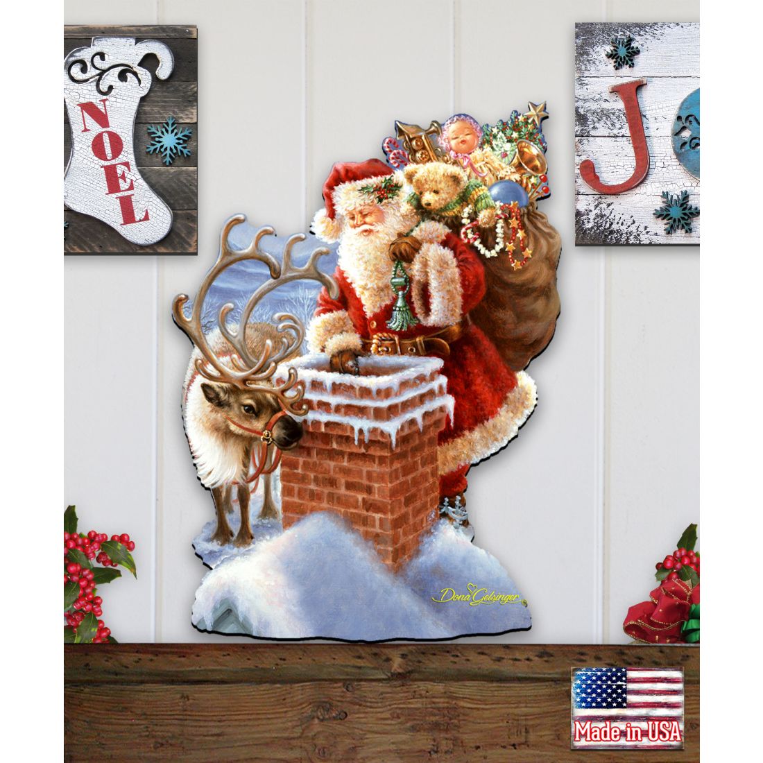 Faithful Friends Holiday Door Decor by D. Gelsinger - Christmas Decor - 8461050H-0105