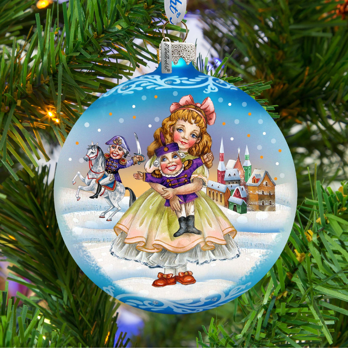 Nutcracker Clara Glass Ornament by G. DeBrekht - Christmas Décor - 73365