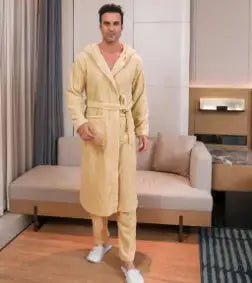 Men's Fibre Velvet Gown Set - Lootquake