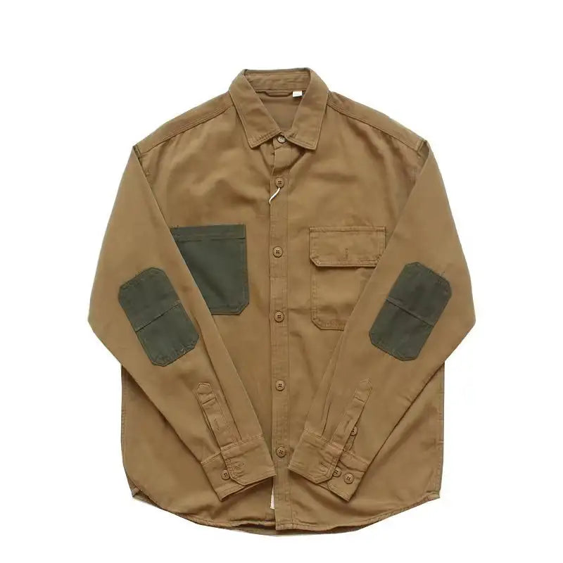 Hong Kong Style Loose Long Sleeve Shirt Japanese-style Retro Shirt - Lootquake