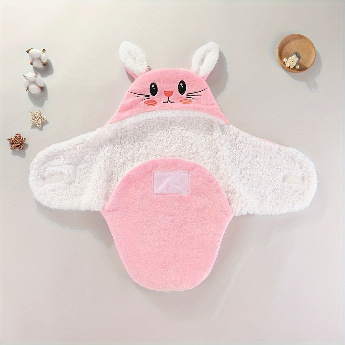 Cute Wrap, Flannel Thickened Soft Swaddling Blanket, Soft Sleeping Bag, Great Christmas Halloween Thanksgiving Day Gift, New Year's Gift, Valentine's Day Gift