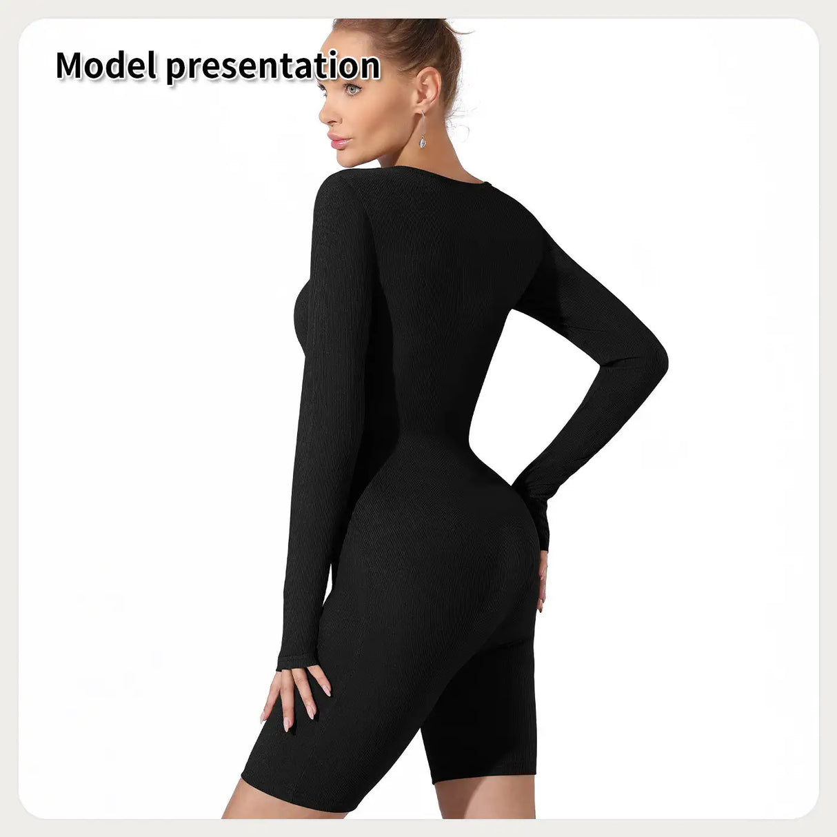 Women's Fashion Simple Solid Color Bodysuit - Lootquake