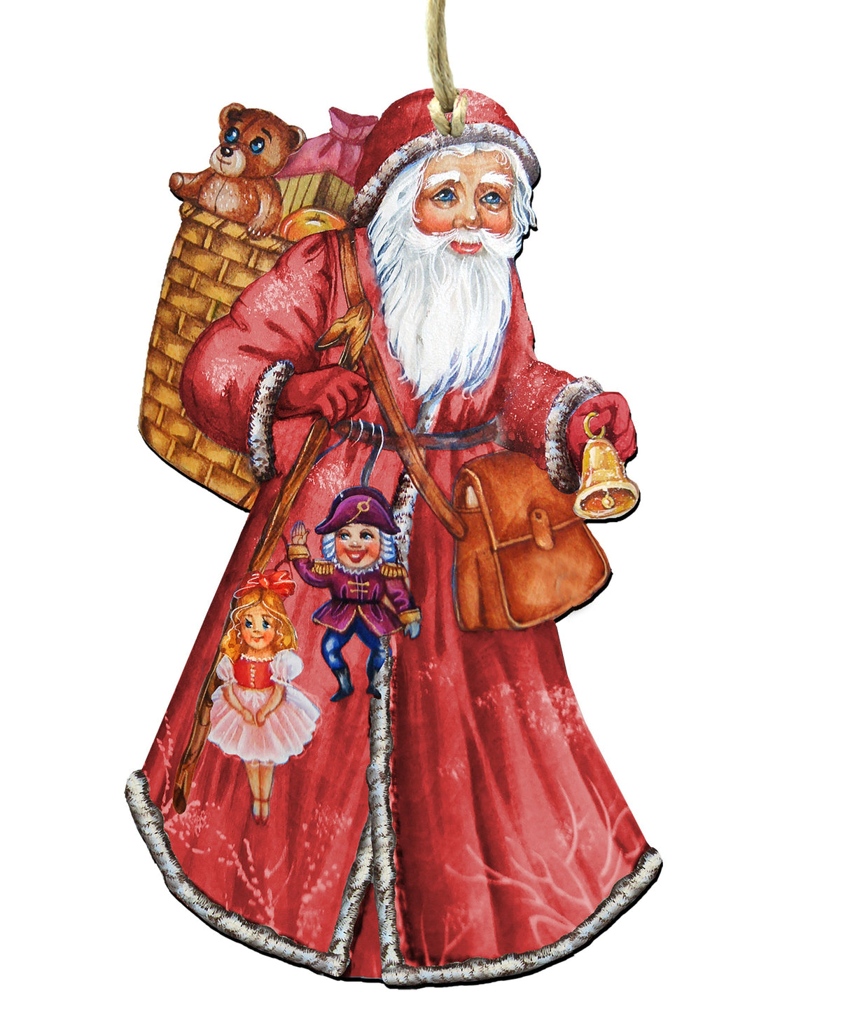 Decoración navideña para puerta de San Nicolás por G. DeBrekht - Decoración navideña de Papá Noel y muñeco de nieve - 8124120H