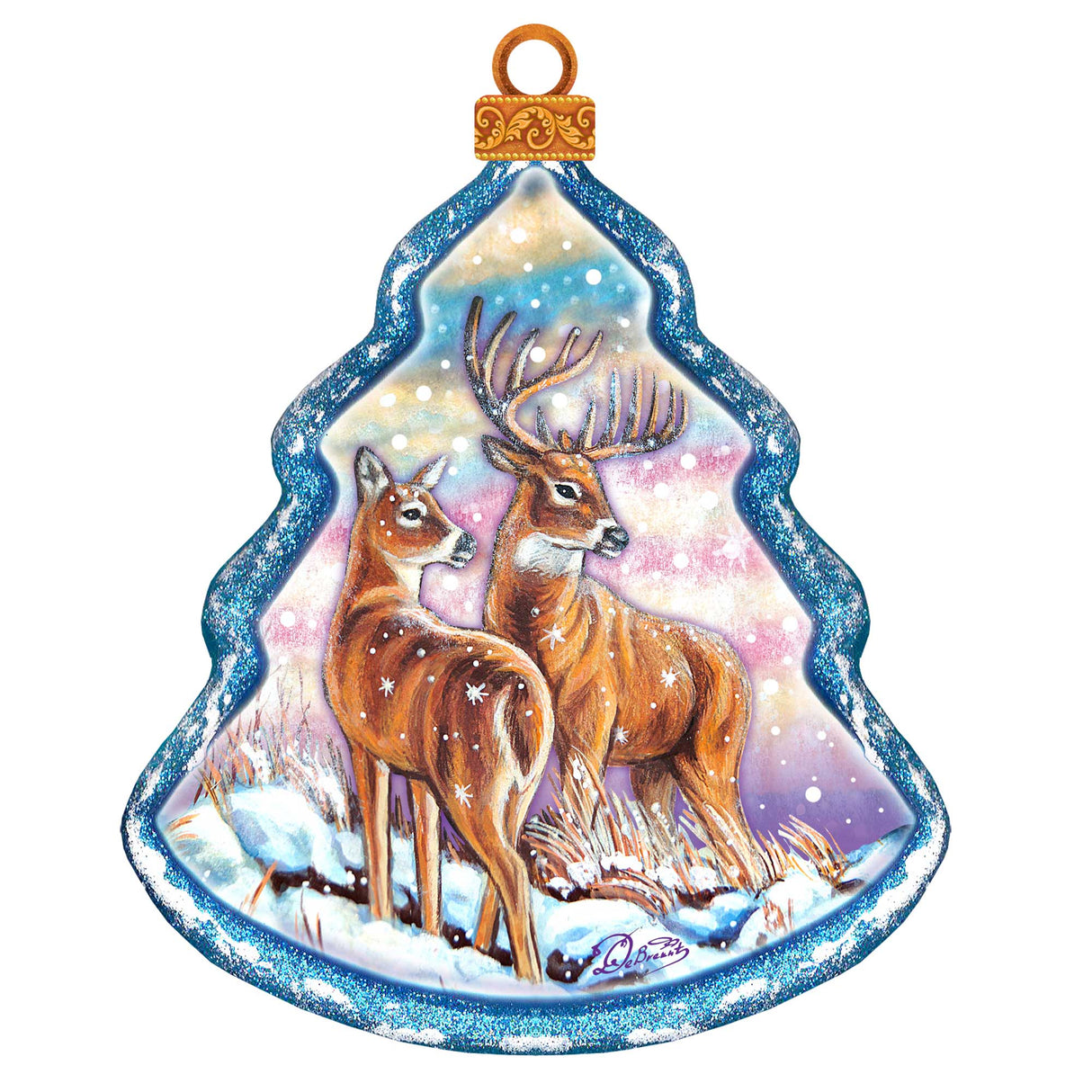 Decoración de puerta con renos y animales salvajes - G. DeBrekht - Decoración navideña con animales salvajes - 8176229H