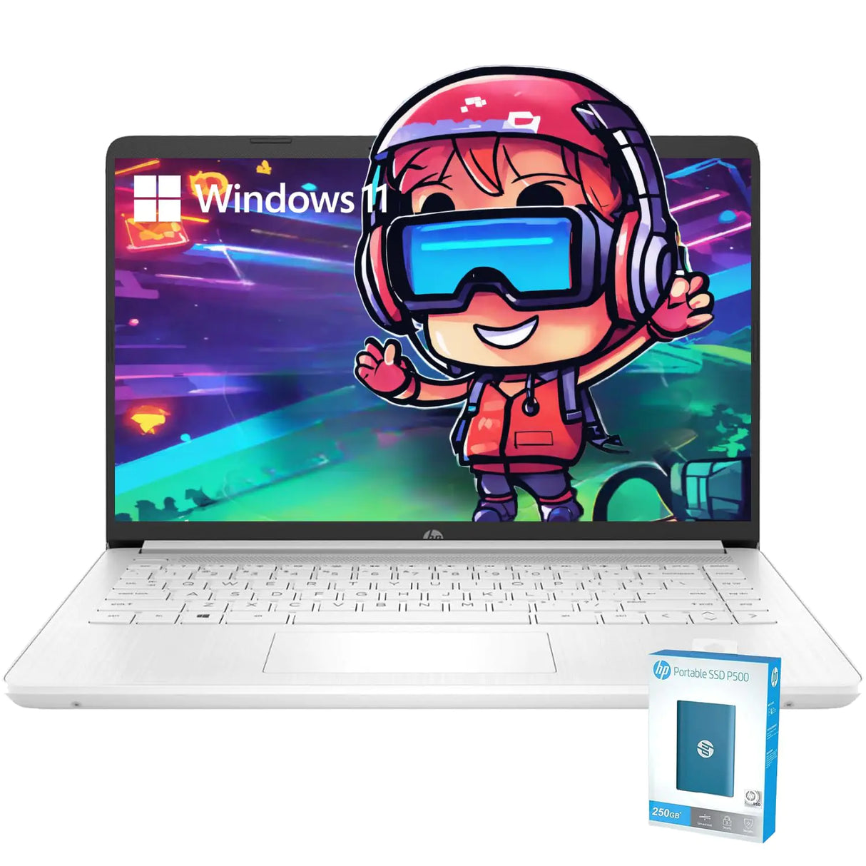 HP Laptop 14" HD Touchscreen Display AMD Athlon Processor 32GB RAM 1TB SSD Long Battery Life WiFi HDMI Bluetooth Thin & Portable Windows 11 w/WOWPC Bundle - Lootquake