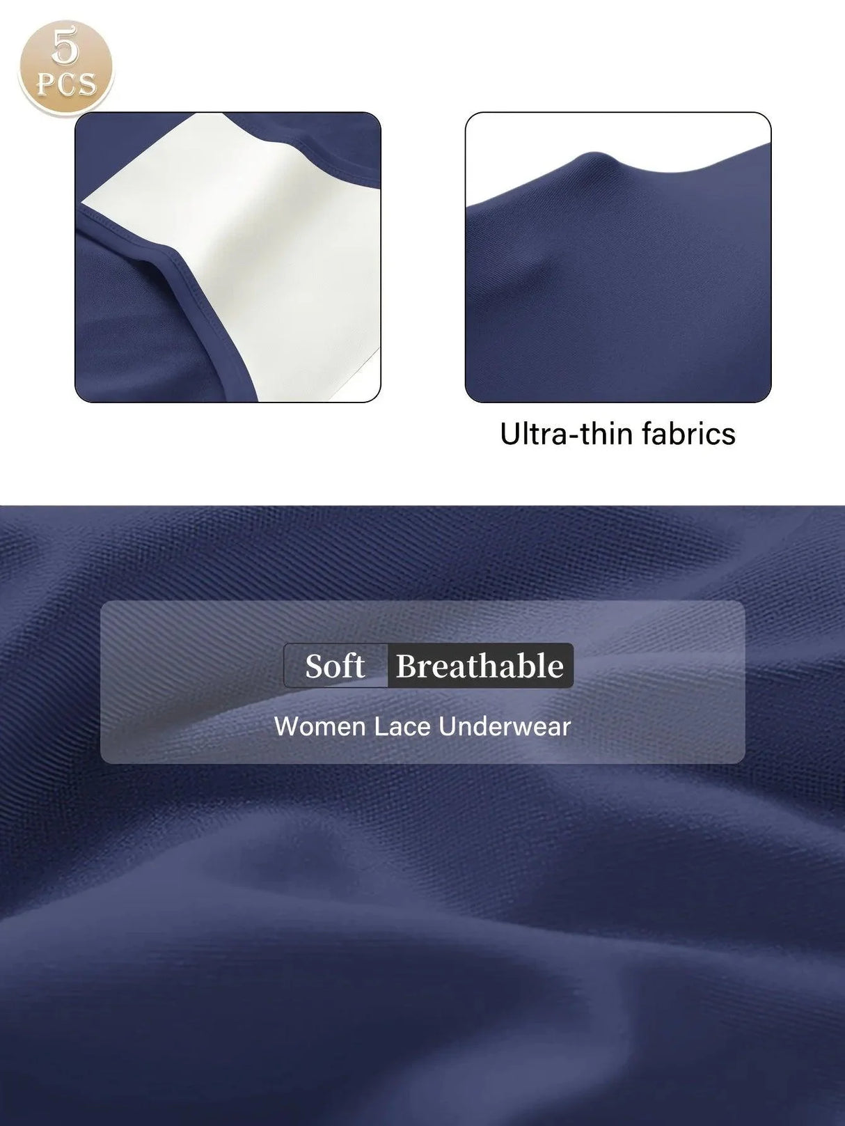 5 pcs high waist tummy Ice silk scarless women's triangle panties comfortable breathable buttocks summer thin models