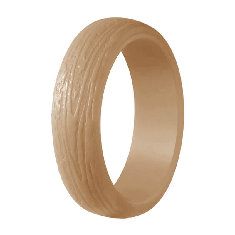 Juego de anillos de compromiso de silicona de 5,7 mm de ancho