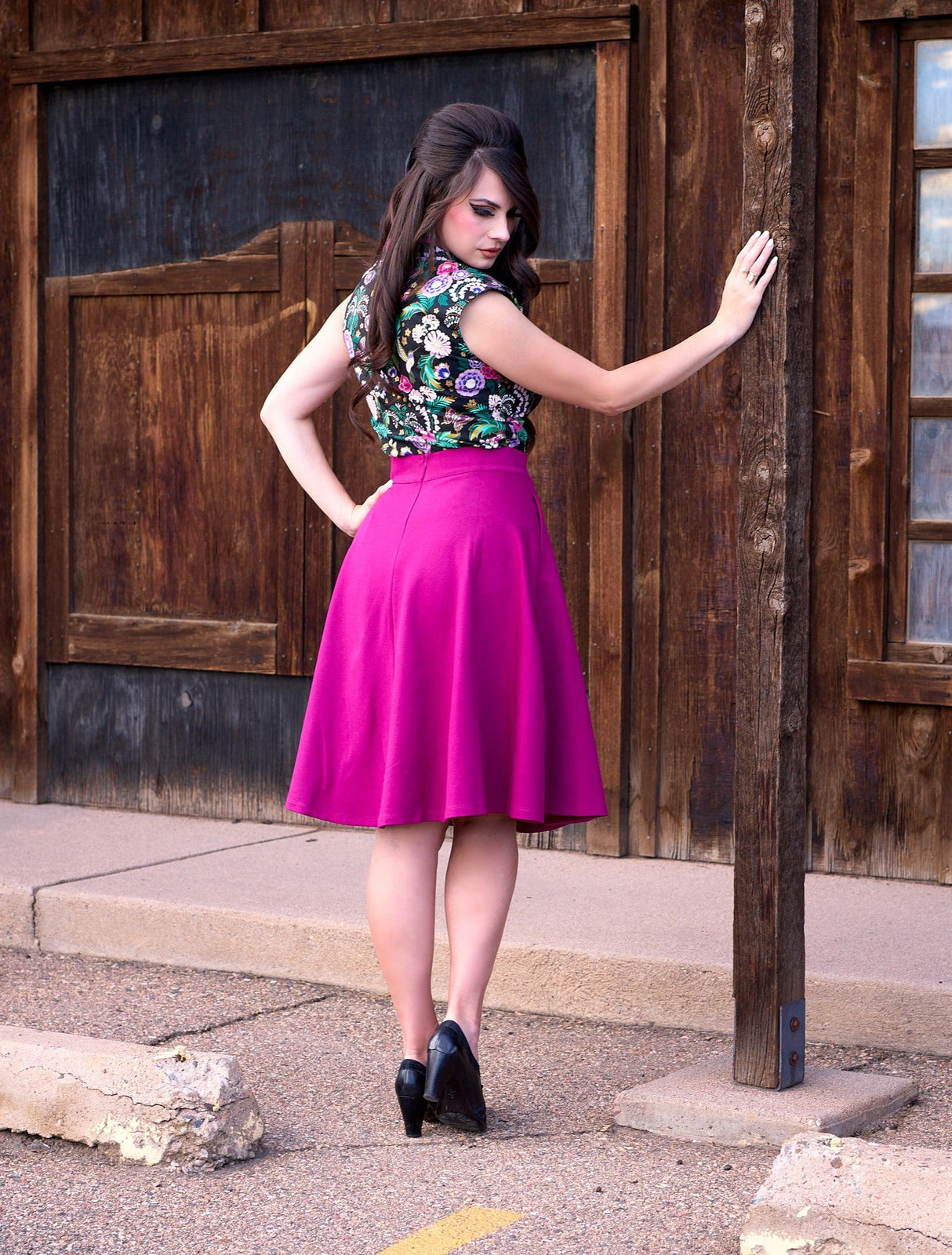 Falda Charlotte en color magenta