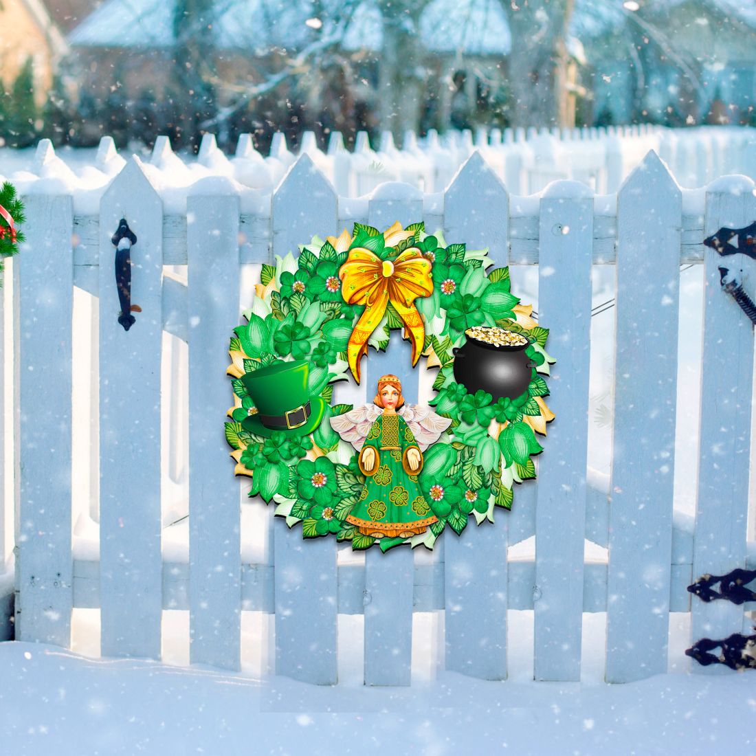 Corona de San Patricio: decoración irlandesa para puertas, por G. DeBrekht - Decoración celta - 8185318H