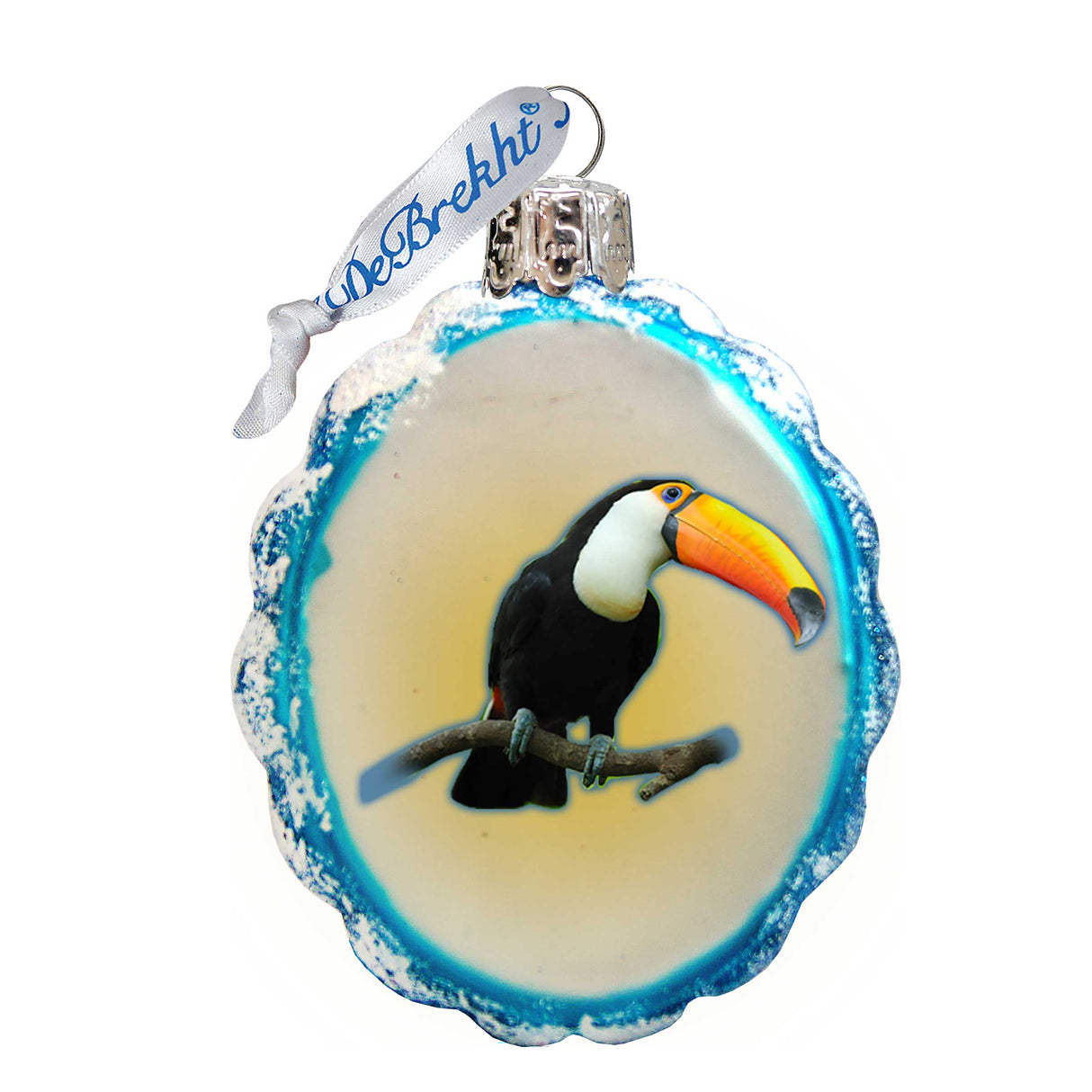 Birds Mercury Glass Ornament by G. DeBrekht - Coastal Holiday Decor - 776284