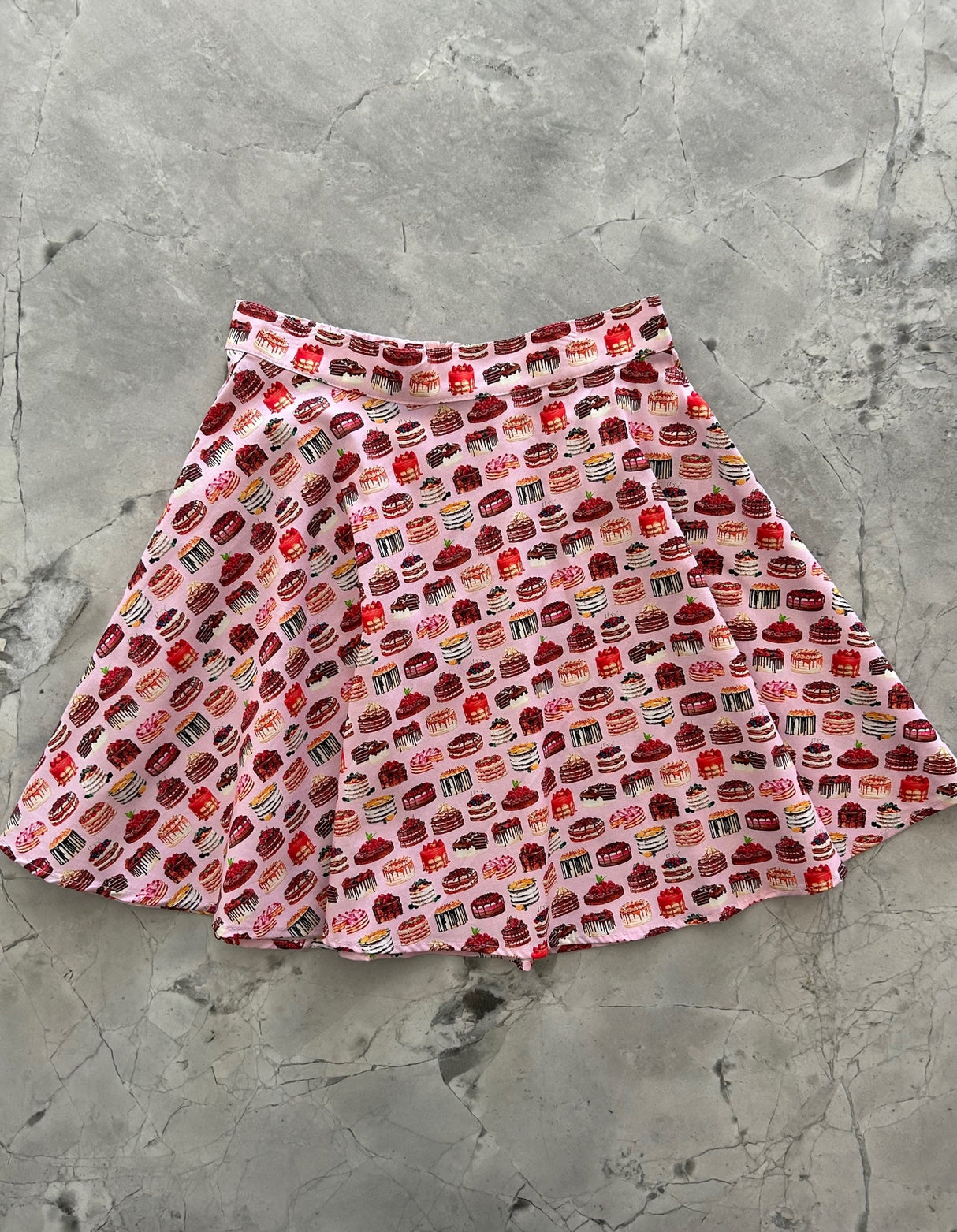 Falda patinadora de pastel