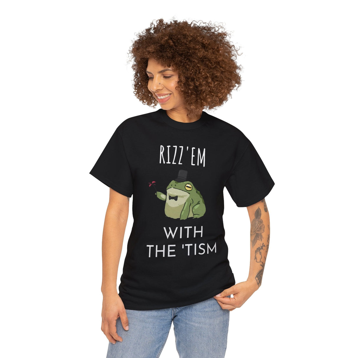 Camiseta divertida "Rizz Em With The Tism"