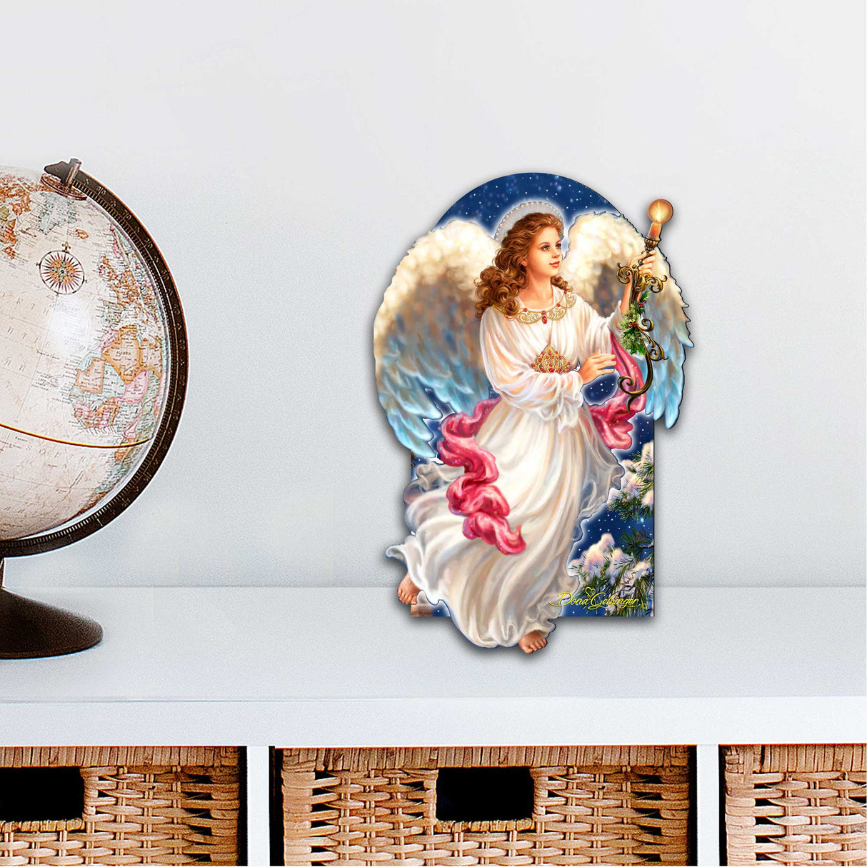 Decoración para puerta del Nacimiento con el Ángel de la Luz de D. Gelsinger - Decoración navideña - 8461036H-1322