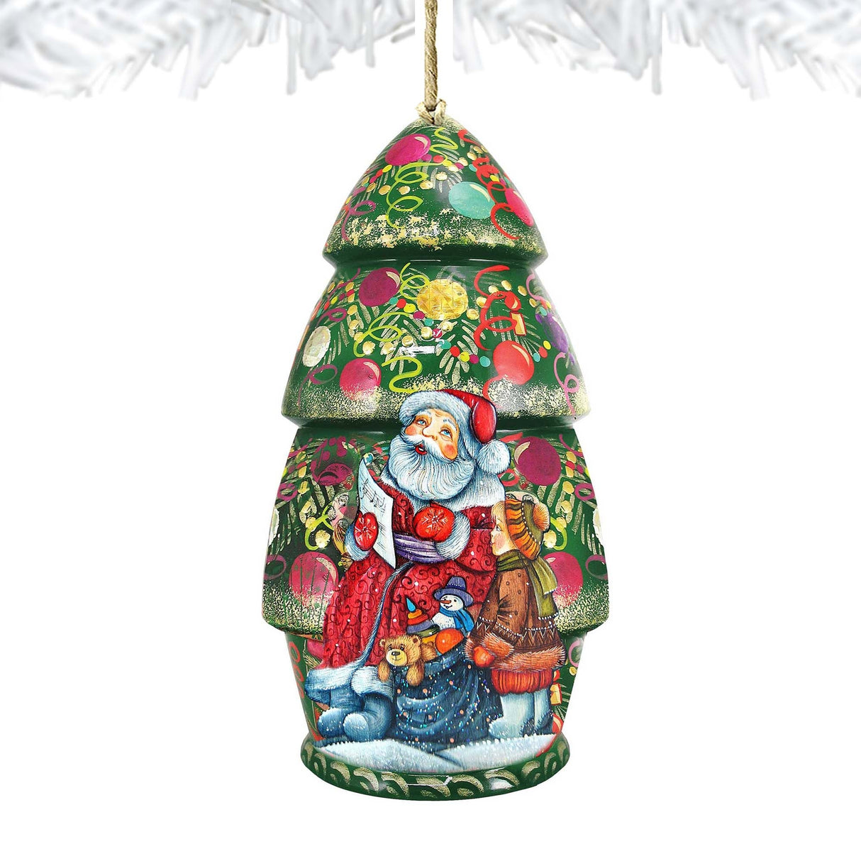 Christmas Tree Doll Wooden Ornaments by G. DeBrekht - Christmas Decor - 8110802