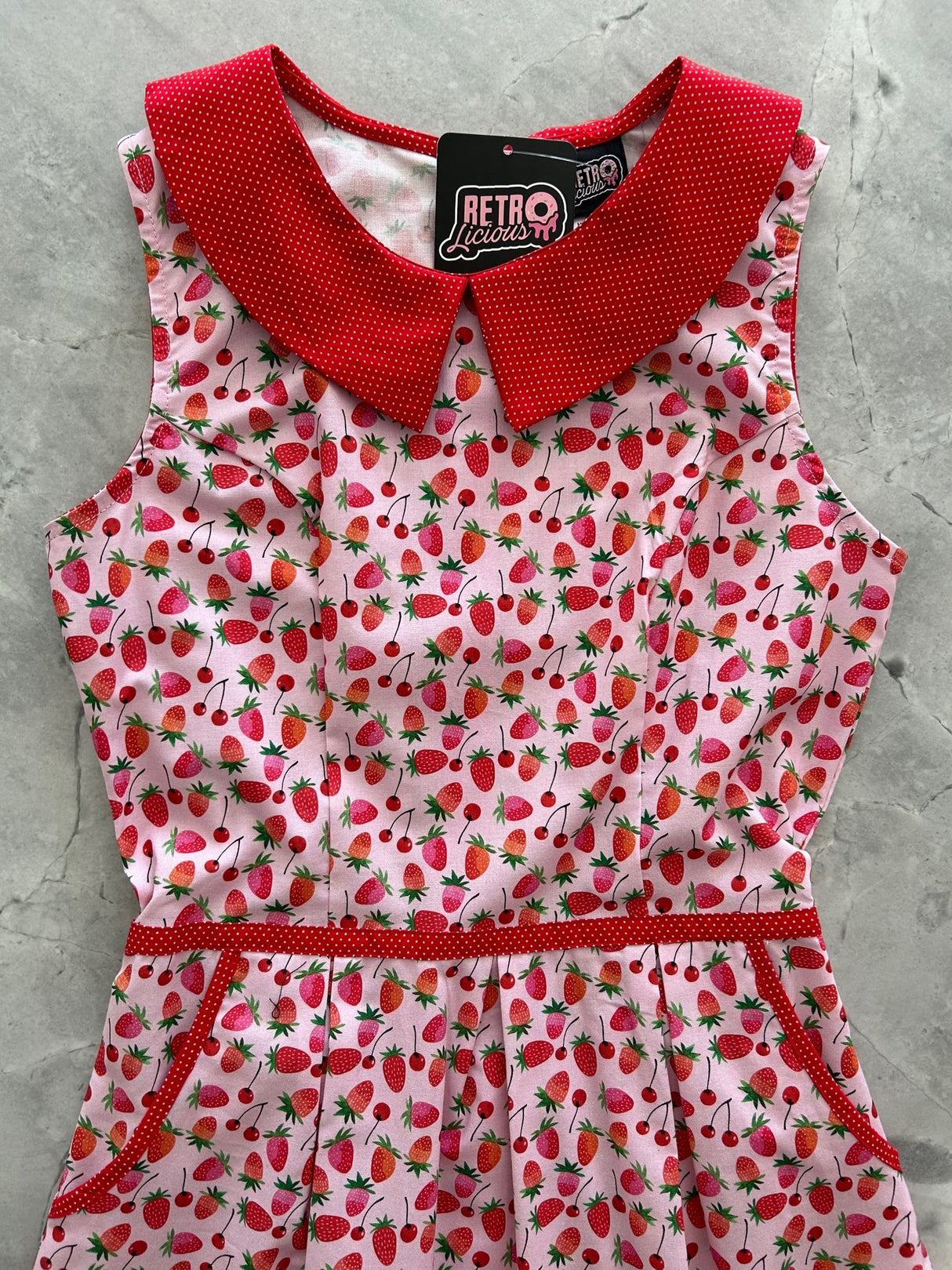 Berry Cherry Collared Dress