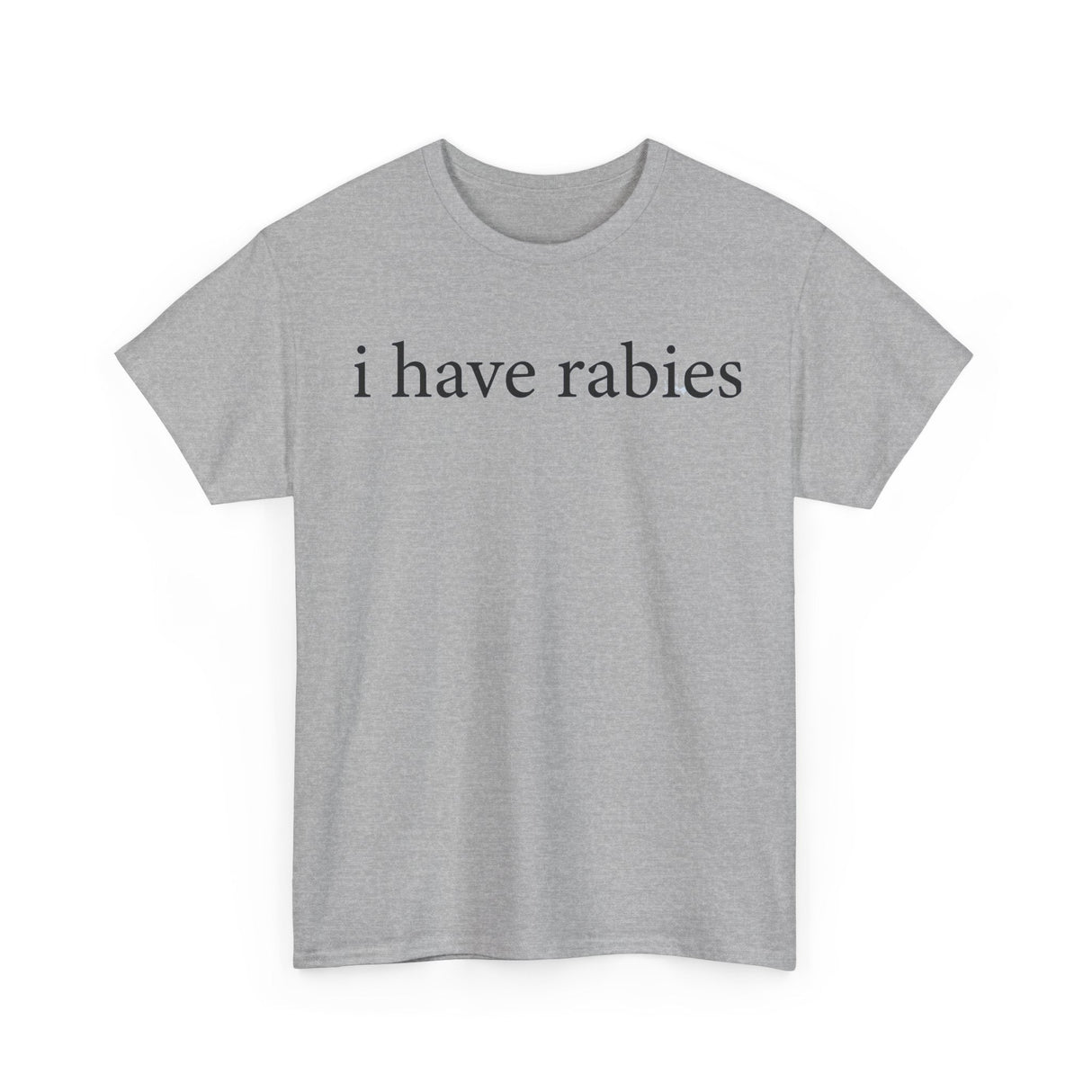 Camiseta divertida "Tengo rabia": divertida camiseta con humor animal para hombre y mujer