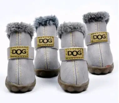 Dog Thick Snow Boots Keep Warm Teddy Autumn And Winter VIP Shoes - Lootquake