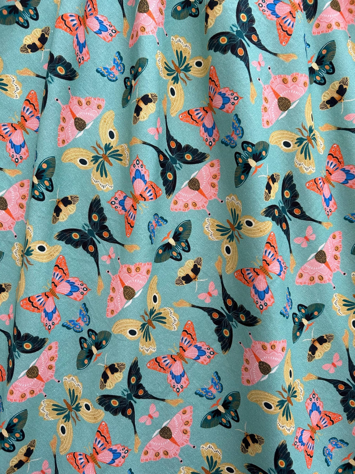 Vestido vintage de mariposas