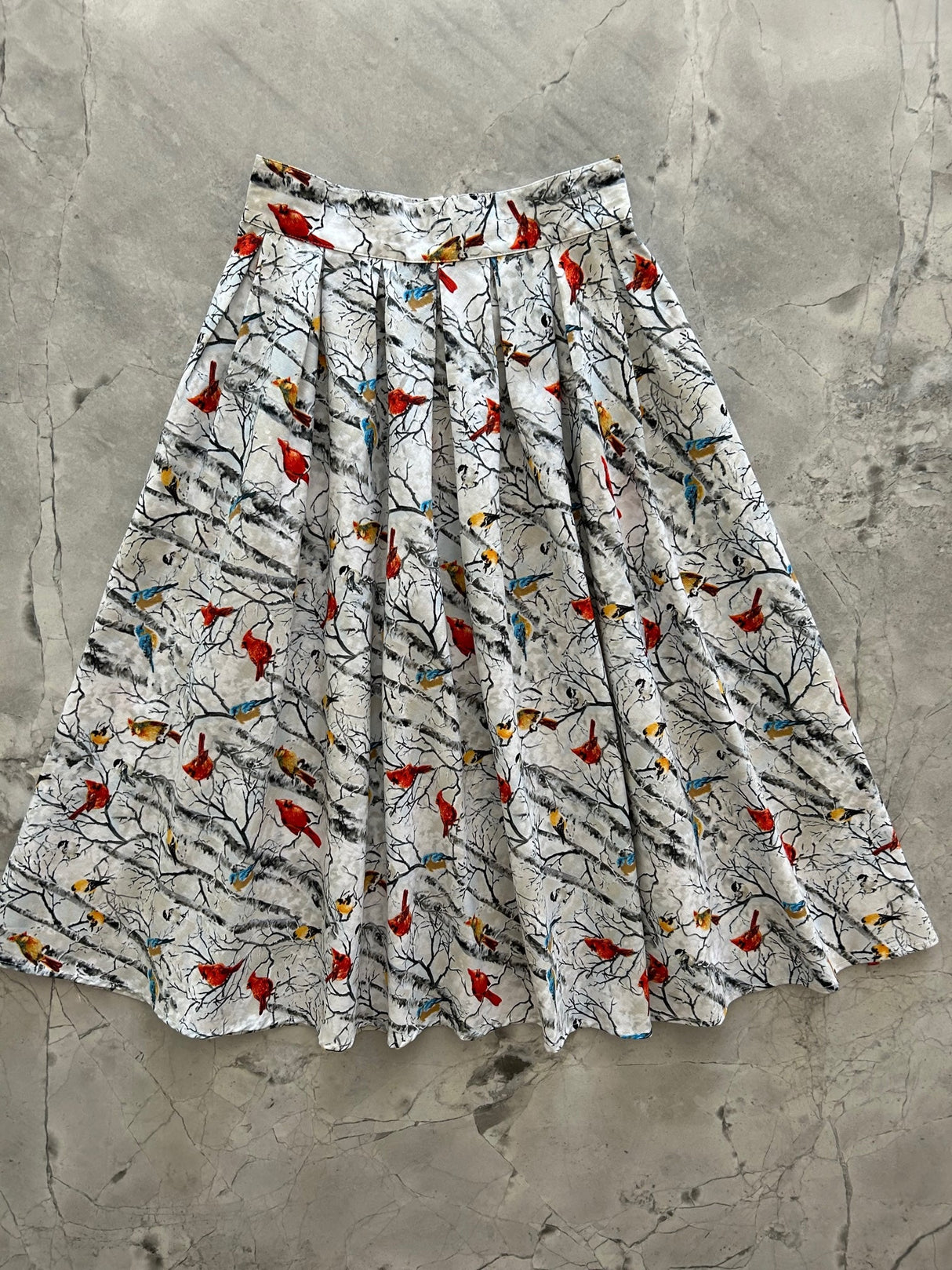 Pájaros en abedules Doris Skirt