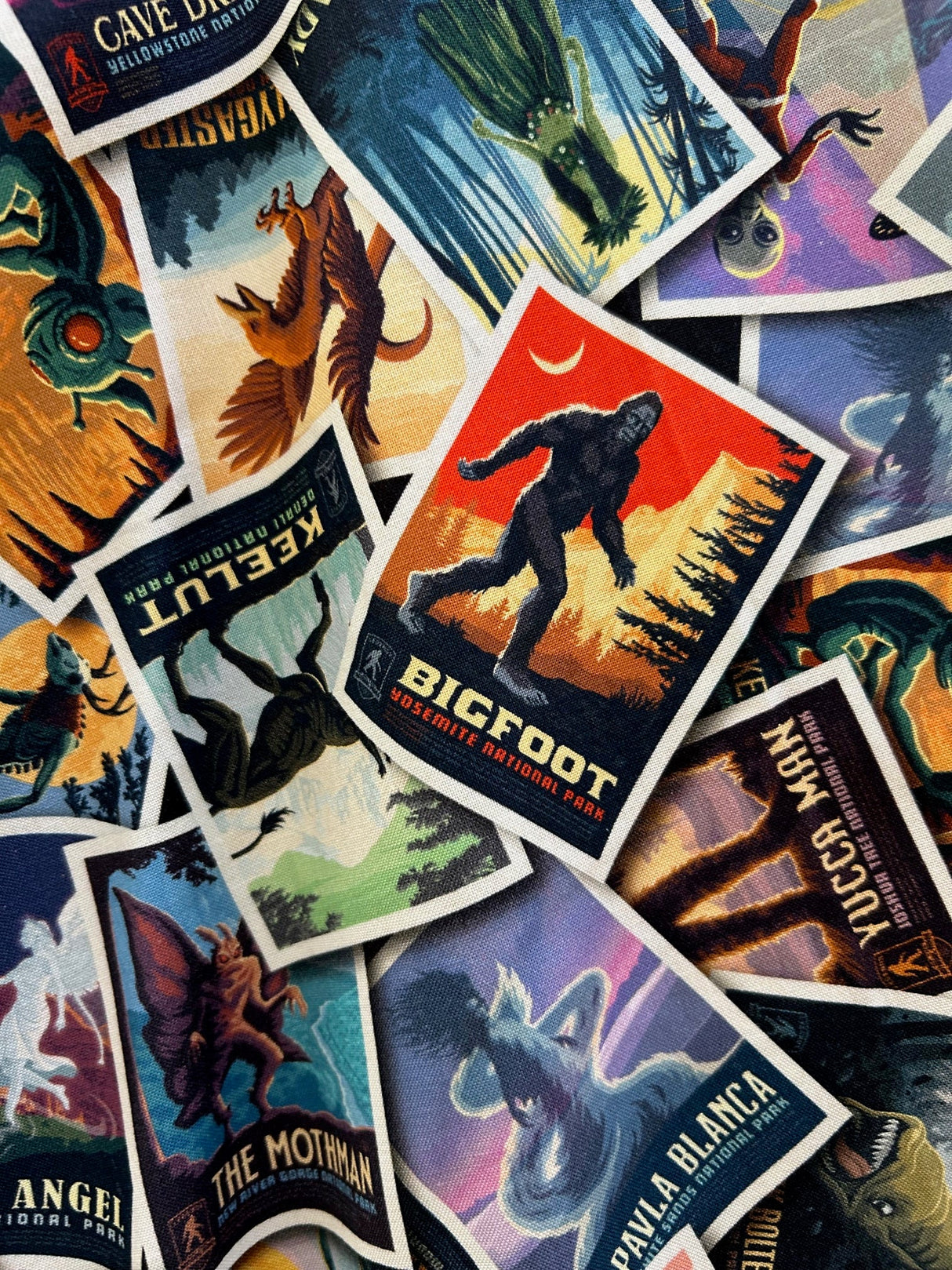 Falda patinadora de criaturas míticas