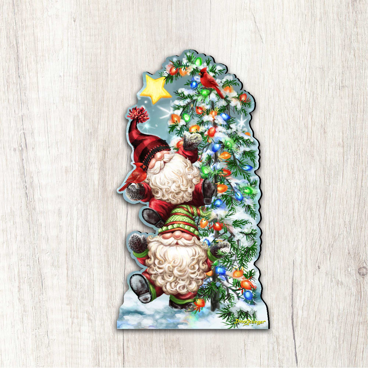 Decoración navideña para puerta "Adornar el árbol" de D. Gelsinger - Decoración navideña - 8461064H-DG