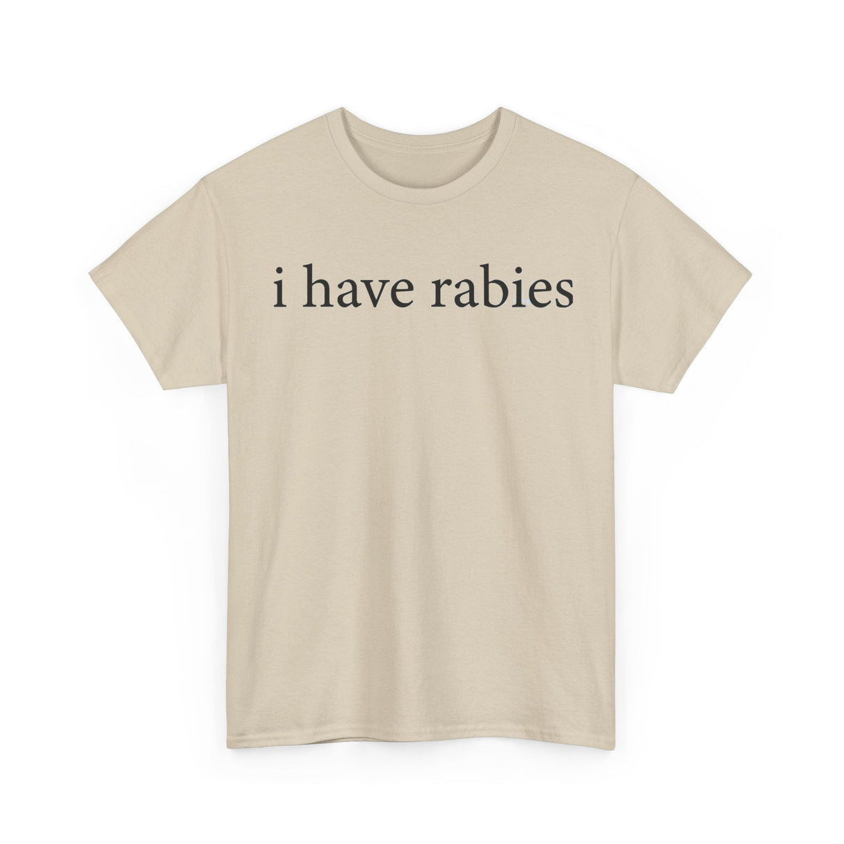Camiseta divertida "Tengo rabia": divertida camiseta con humor animal para hombre y mujer