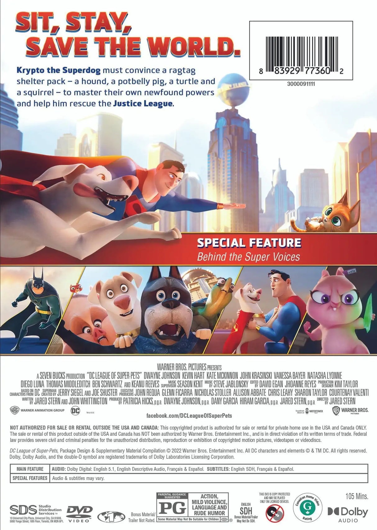 DC League of Super-Pets (DVD) - Lootquake