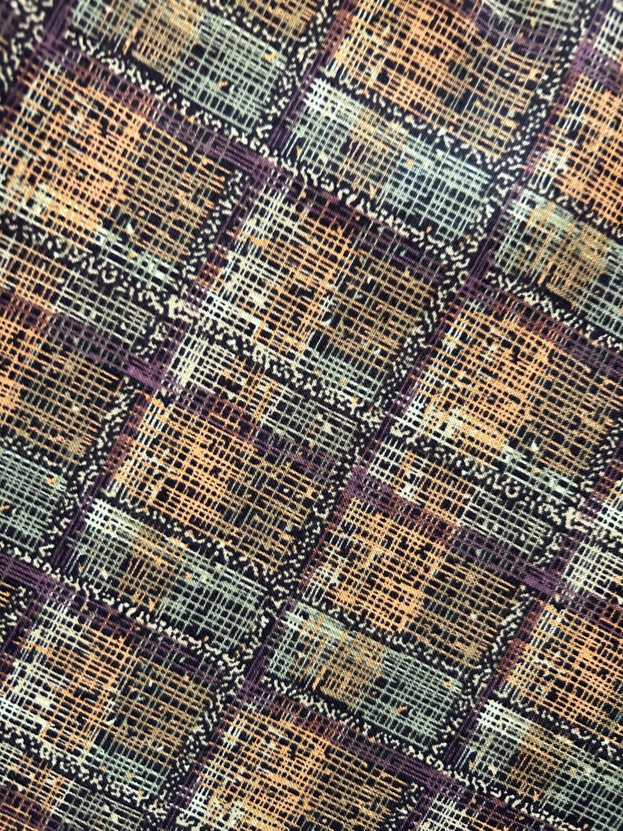 Falda Doris de cuadros verdes