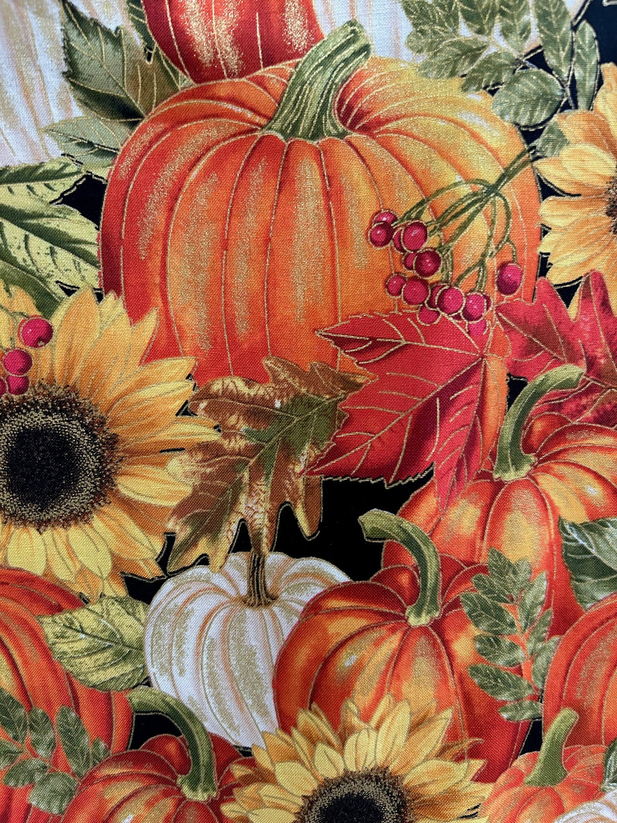 Falda patinadora de girasol y calabaza