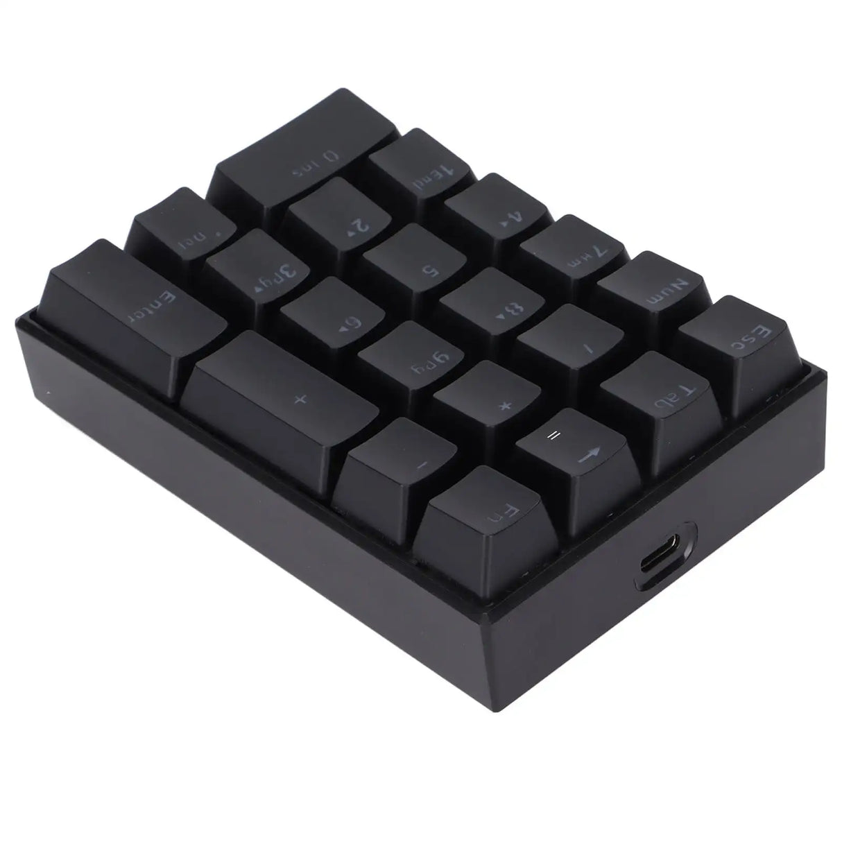 Wired Keyboard Stepped Keycap Fadeless Durable Backlit 21 Keys LED Mechanical KeyboardRed Shaft - Lootquake