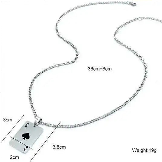 Couple Instagram Style Poker Pendant Necklace - Lootquake