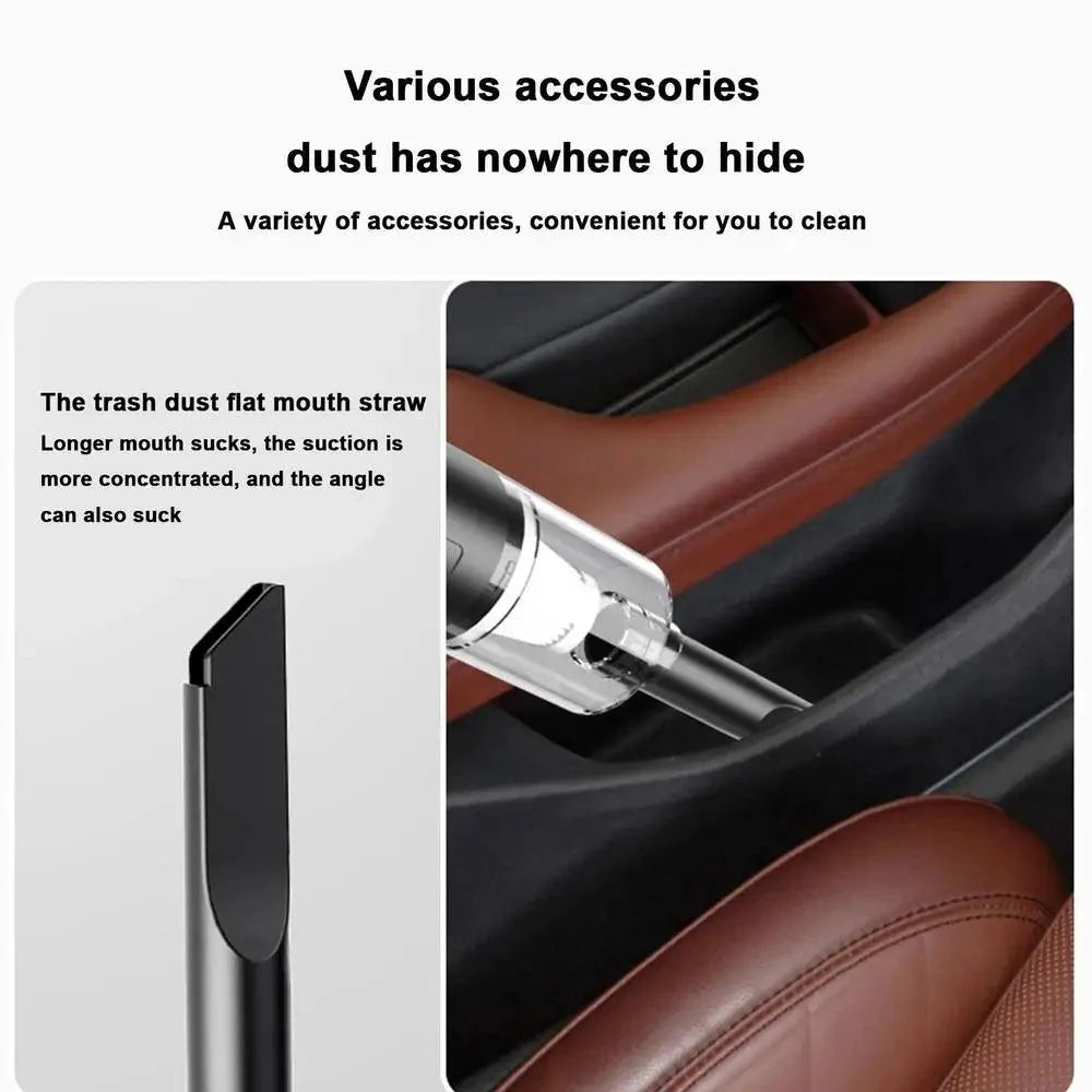 5500Pa ABS Auto Handheld Vacuum Cleaner, Car Accessories Novelties, Powerful Wireless Car Vacuum Cleaner, Car Gadgets, 1200mAh