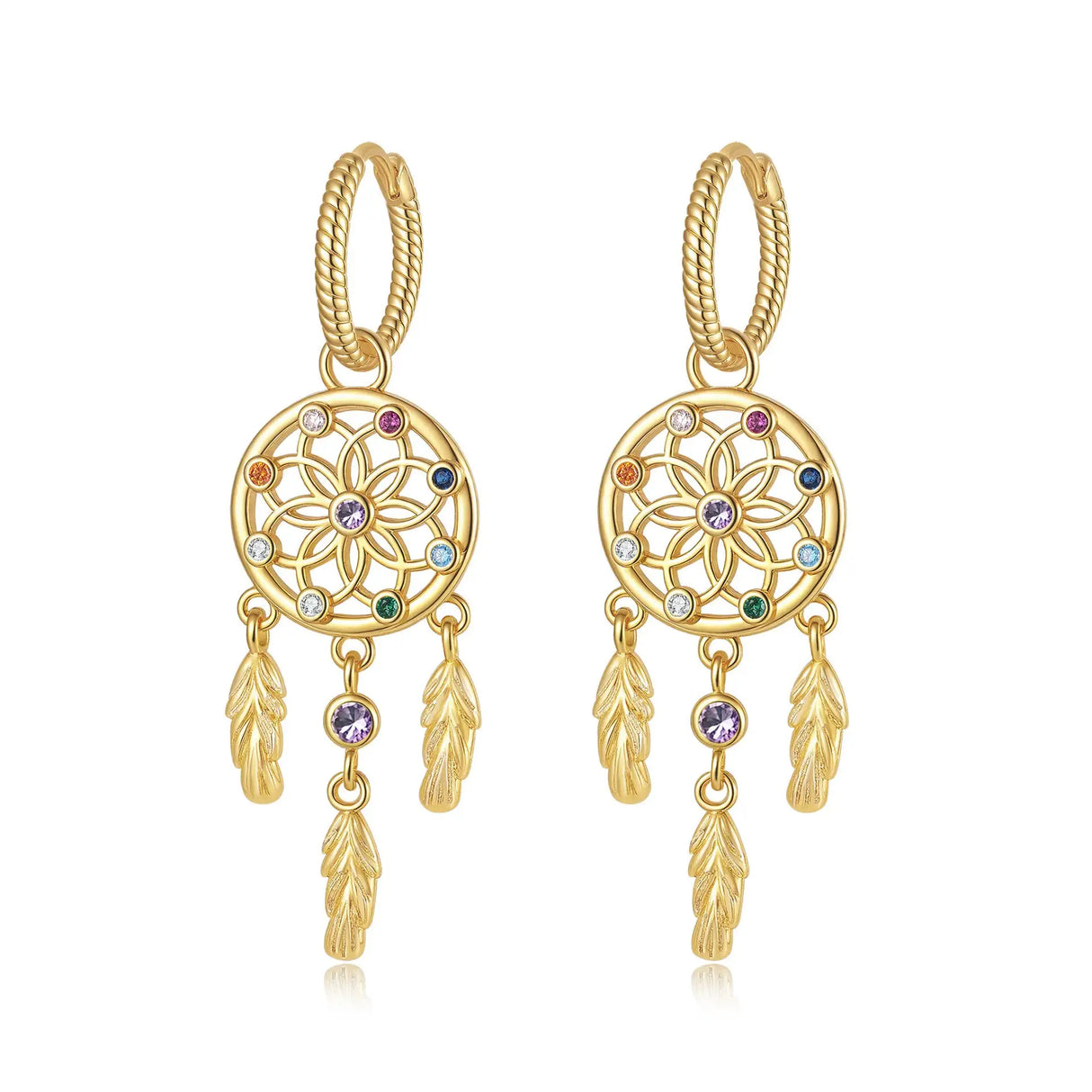 Dream Catcher Earrings Women's Minority Fashion Diamond - Lootquake