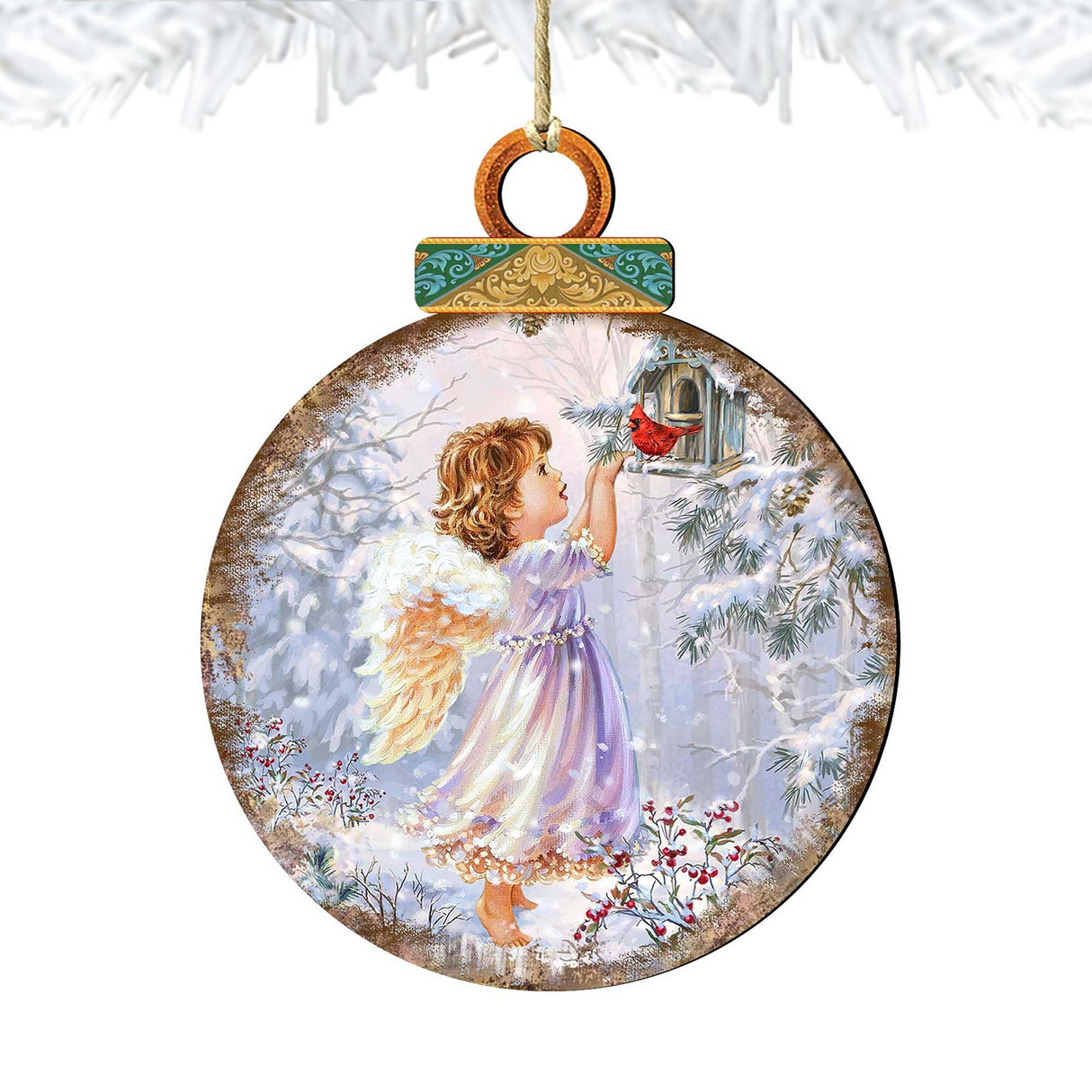 Adornos de madera "Little Christmas Joy" de Gelsinger - Decoración navideña - 8021118-1622