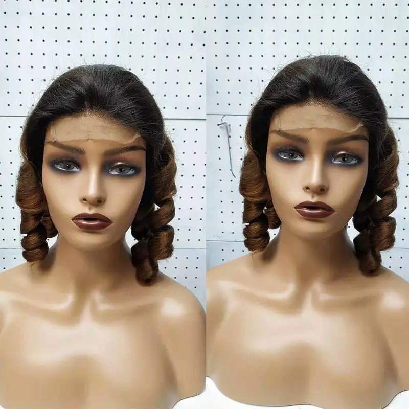 Double Drawn Funmi Hair Wigs Lace Wig Spring Curly - Lootquake