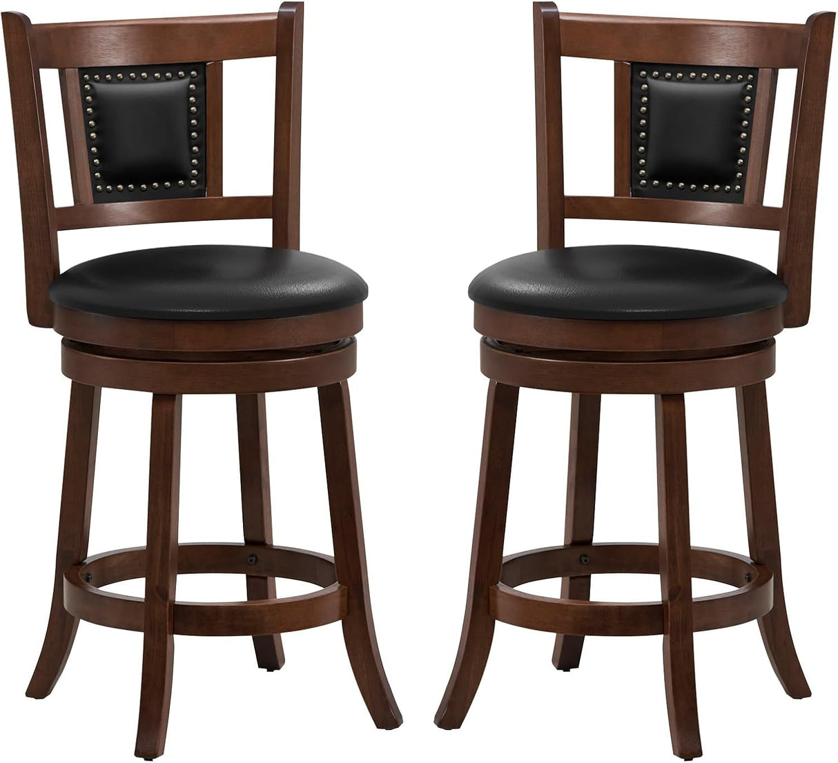 Ergonomic Swivel Bar Stools Set of Two-0