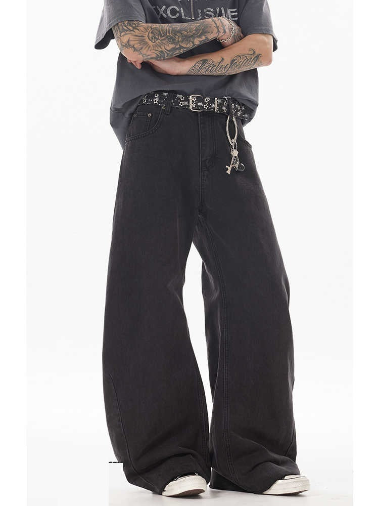 High-grade American Washed Jeans Men's All-match - Lootquake