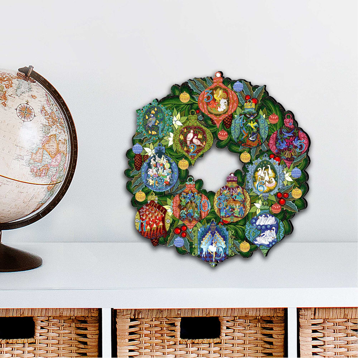 Corona navideña para puerta de los 12 días de G. Debrekht - Decoración navideña - 8185313H