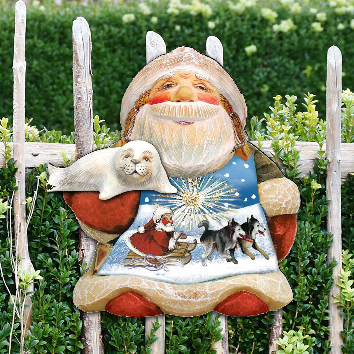 Northern Light Santa Holiday Door Decor by G. DeBrekht - Christmas Decor - 8151844H