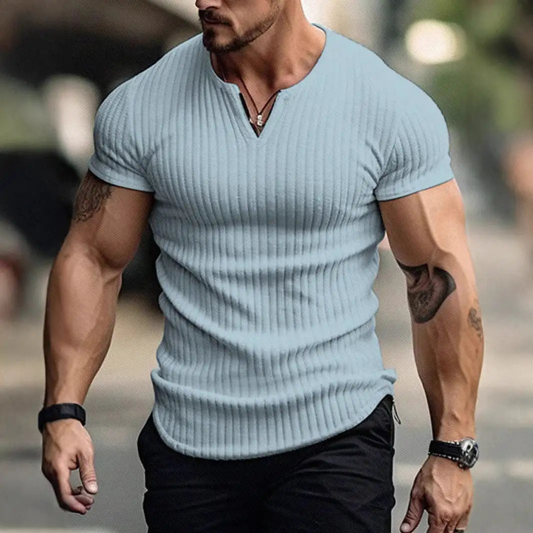 Sports Slim-fitting Men's Short Sleeve - Lootquake