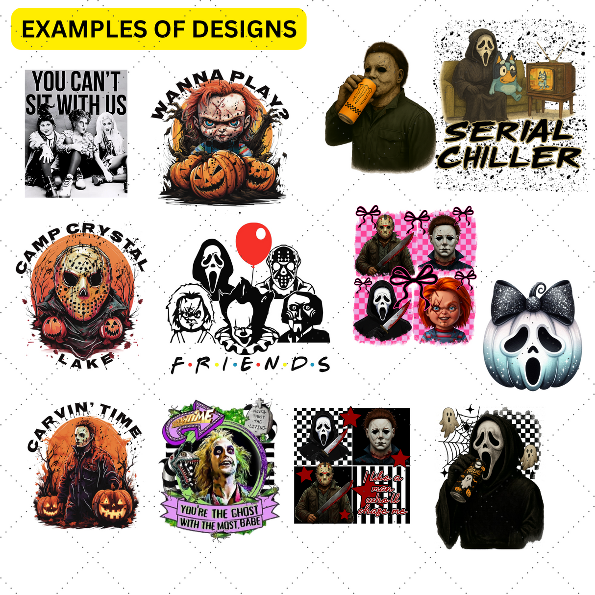 Halloween Characters Crewneck/Hoodie Bundle