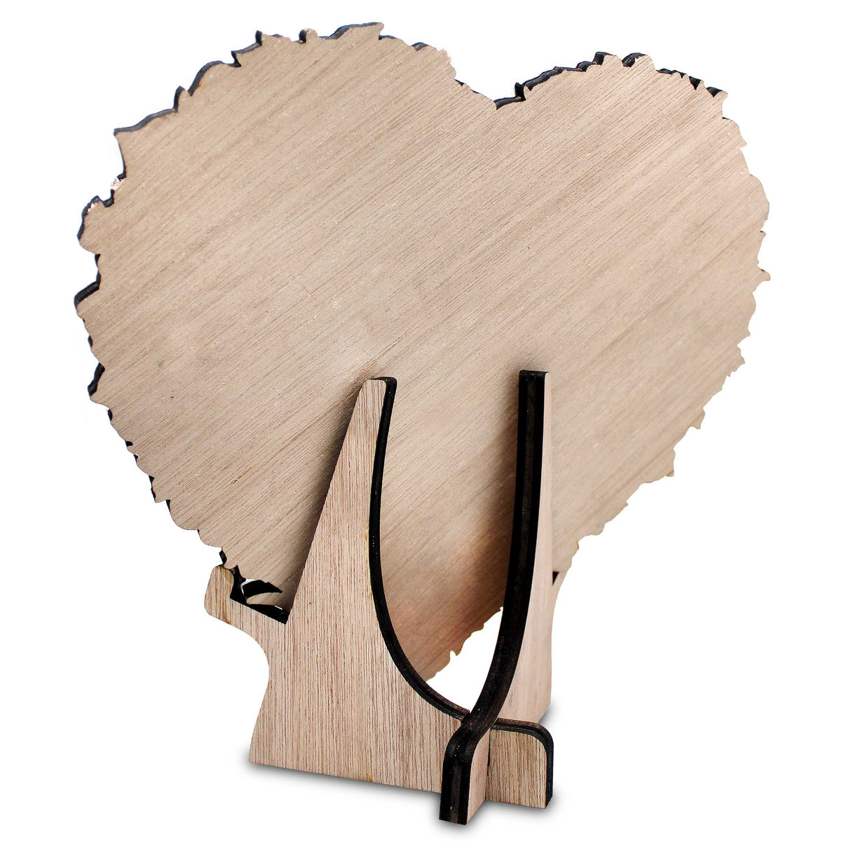 Regalo personalizado para el Día de la Madre: Corazón de flores con nombres familiares en soporte de madera, decoración para mamá de G. Debrekht Family Love Decor - 8688300