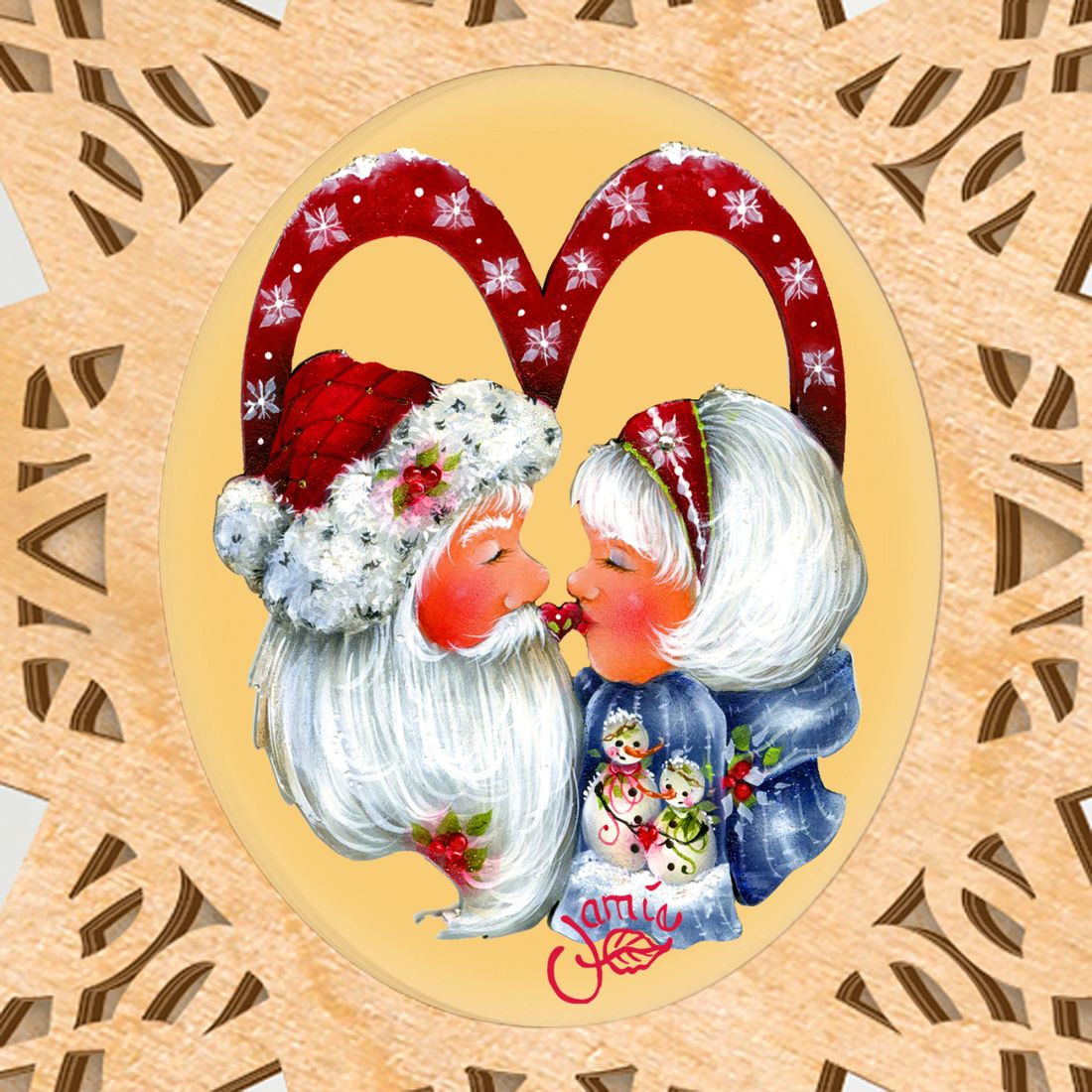 Merry Kissmas Tree Topper by Jamie Mills-Price - Christmas Decor - 89471-MP