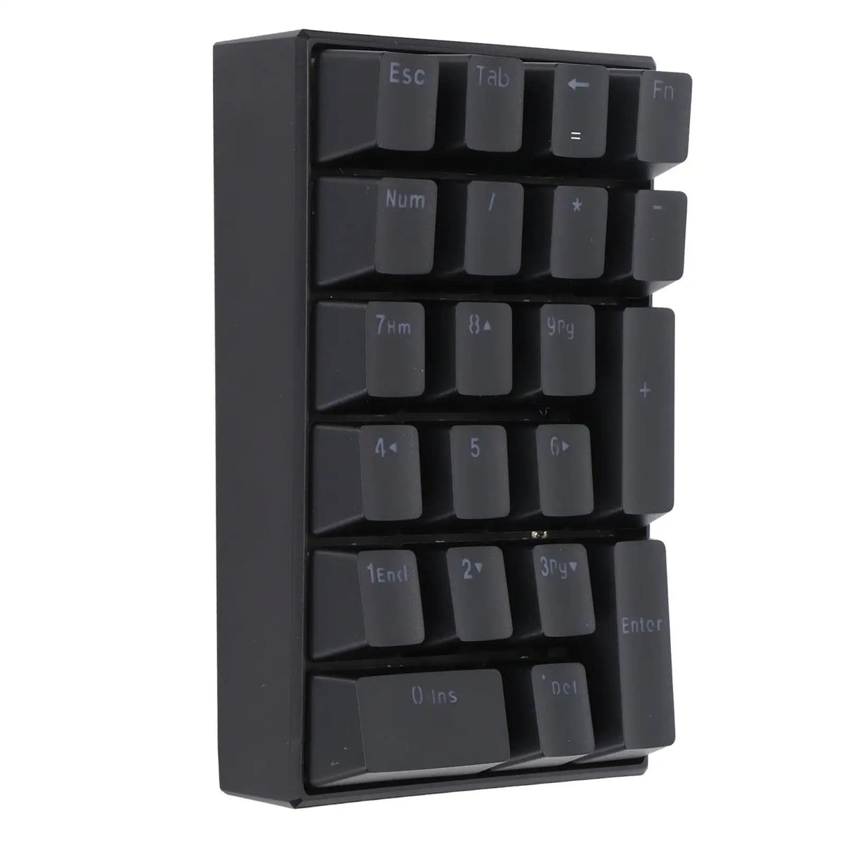 Wired Keyboard Stepped Keycap Fadeless Durable Backlit 21 Keys LED Mechanical KeyboardRed Shaft - Lootquake