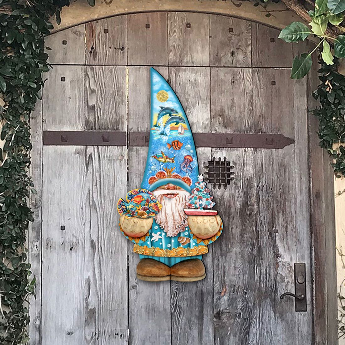 Coastal Gnome Coastal Door Decor by G. DeBrekht - Coastal Holiday Decor - 8611014H