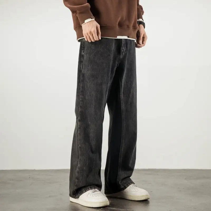 Weila Straight Loose American High Street Vibe Fashion Brand Casual Jeans - Lootquake